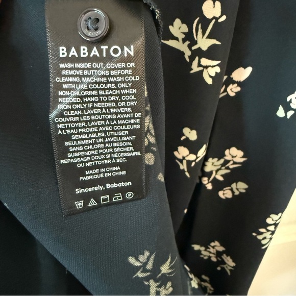 ARITZIA Babaton Hamptons Navy Floral Midi Dress - Picture 11 of 12